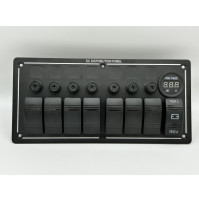 Rocker Switch Panel - 8 Switch - SPST/ ON-OFF - PN-LF8H-S4 - ASM